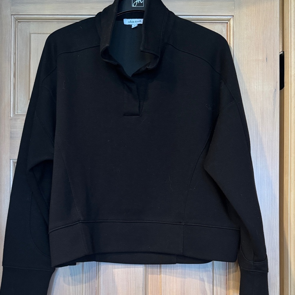 White Birch / Black Scuba Top